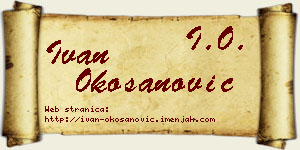 Ivan Okošanović vizit kartica
